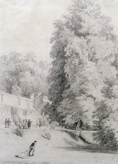 Jardin du New College, 1821 - William Alfred Delamotte